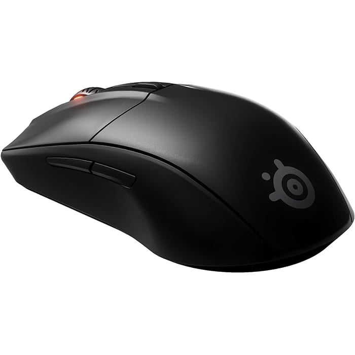 ماوس الألعاب اللاسلكي Steelseries Rival 3، مستشعر TrueMove Air البصري للألعاب بدقة 18,000 نقطة في البوصة، اتصال مزدوج بتردد 2.4 جيجاهرتز وبلوتوث 5.0، عمر بطارية يزيد عن 400 ساعة، 60 مليون نقرة، أسود | 62521