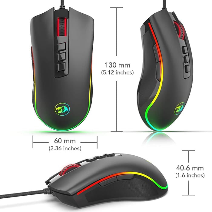 Redragon M711 COBRA Gaming Mouse-Black
