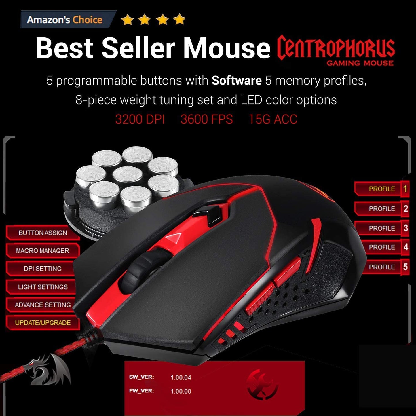 لوحة مفاتيح وماوس للألعاب Redragon K552-BB، ولوحة ماوس كبيرة، وسماعة رأس للألعاب مع ميكروفون، ولوحة مفاتيح ميكانيكية 87 مفتاحًا مع مفاتيح زرقاء لألعاب الكمبيوتر التي تعمل بنظام Windows - رأس لوحة مفاتيح وماوس