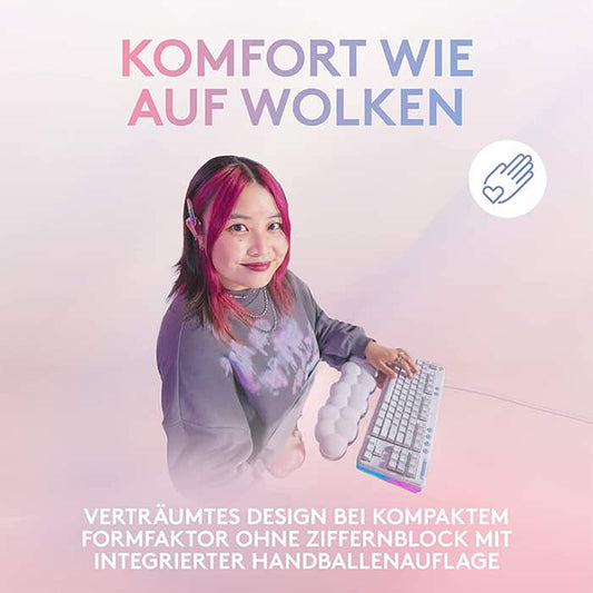 Logitech G713 Wired Mechanical Gaming Keyboard-White Mist