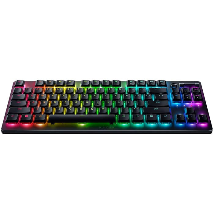 لوحة مفاتيح Razer DeathStalker V2 Pro Tenkeyless للألعاب البصرية اللاسلكية منخفضة الارتفاع RGB بدون مفاتيح - مفتاح بصري خطي - أسود | RZ03-04370100-R3M1