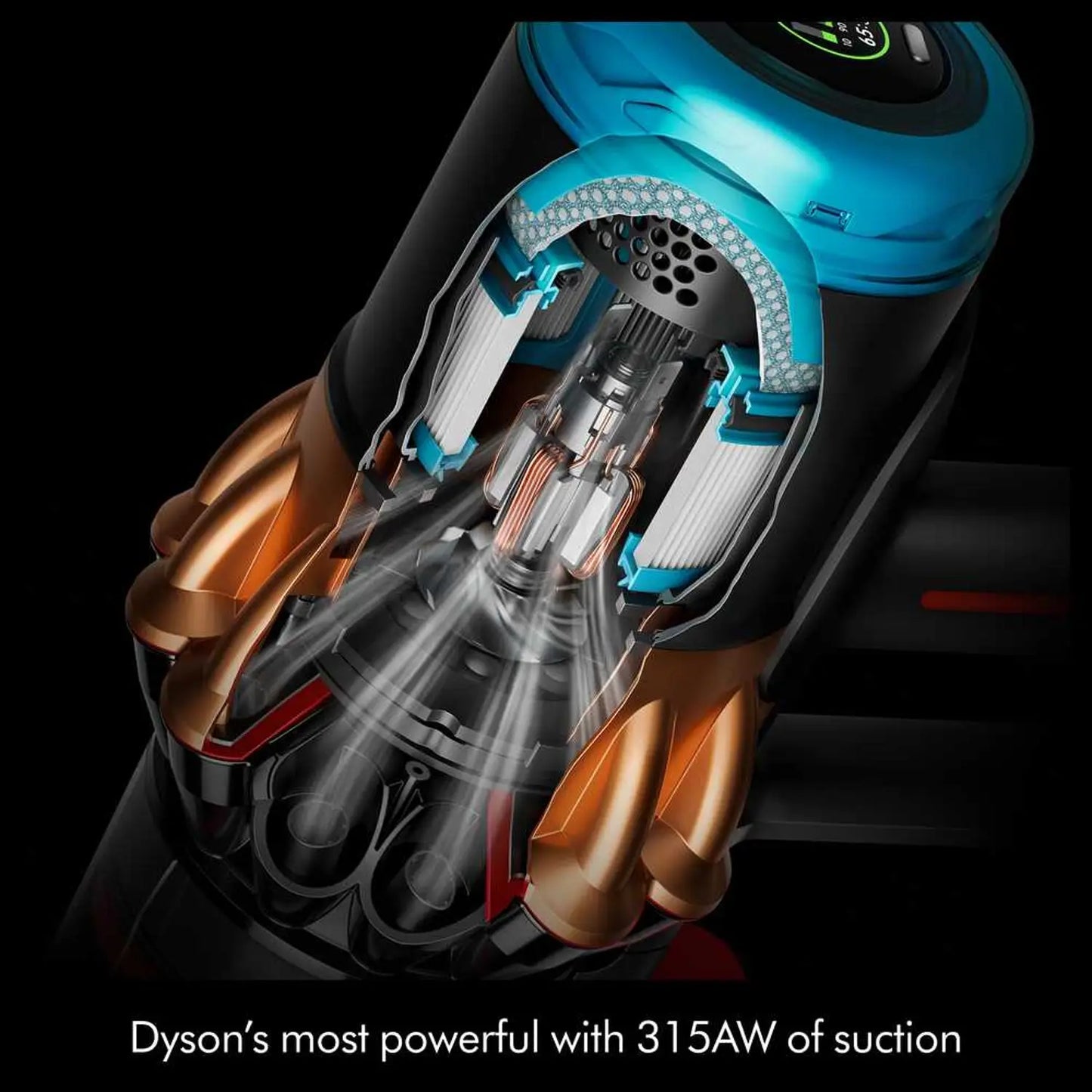 Dyson V16S Piston Submarine Cordless Vacuum Cleaner – Matte Black/Copper
