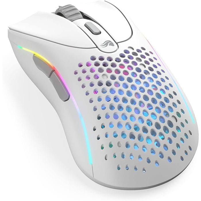 Glorious Model D 2 Wireless Optical RGB Gaming Mouse – White