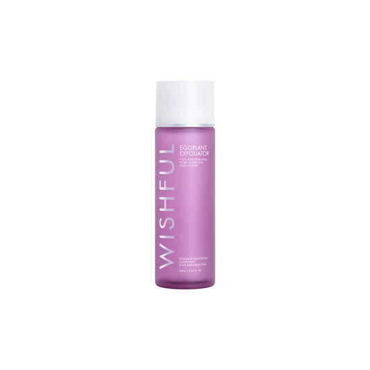 WISHFUL Eggplant Exfoliator: 9.5% AHA, BHA & PHA Pore Clarifying Daily Toner