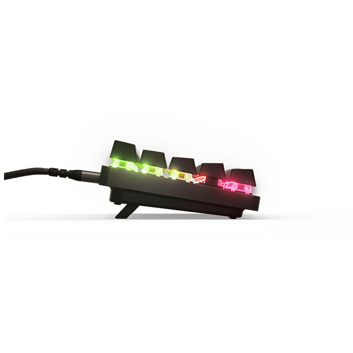لوحة مفاتيح الألعاب الميكانيكية SteelSeries Apex Pro Mini، تشغيل قابل للتعديل، عامل شكل مدمج بنسبة 60%، RGB، أغطية مفاتيح PBT، USB-C
