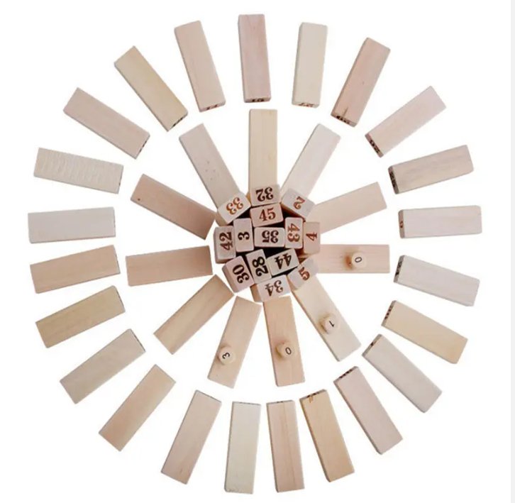 Wooden Tumbling Tower Block Set