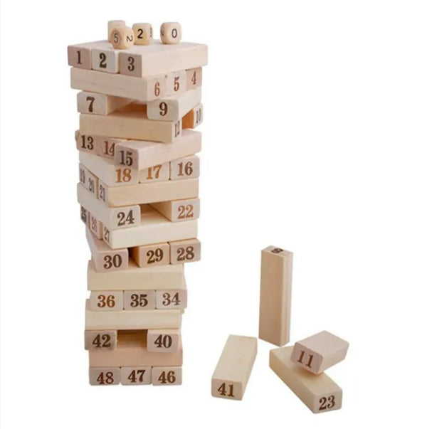 Wooden Tumbling Tower Block Set