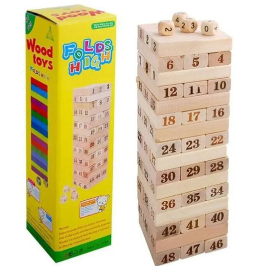Wooden Tumbling Tower Block Set