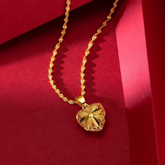 18k Gold Heart Necklace