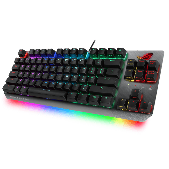 Asus ROG X806 Strix Scope NX TKL wired mechanical RGB gaming keyboard for FPS games, NX Red switches