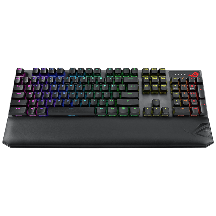 Asus ROG XA09 Strix Scope NX RGB Wireless Deluxe gaming mechanical keyboard with tri-mode connectivity, ROG NX Red mechanical switches