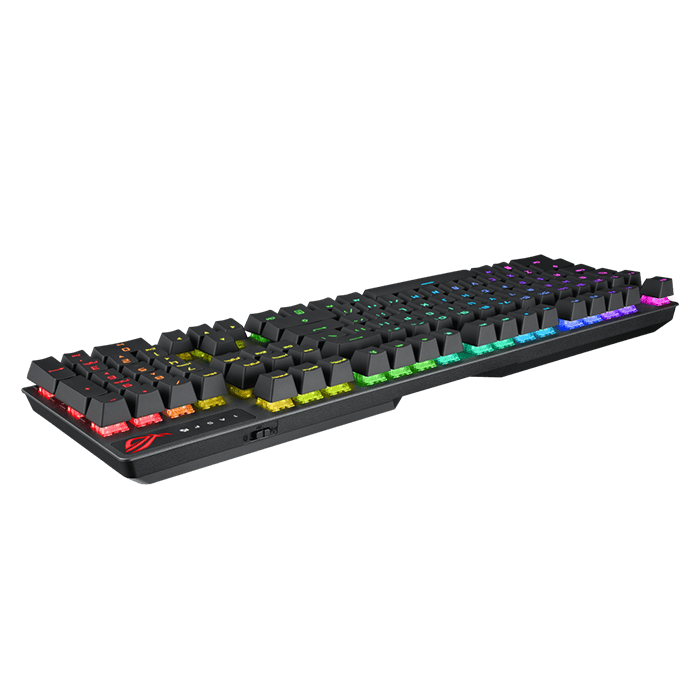 Asus ROG XA09 Strix Scope NX RGB Wireless Deluxe gaming mechanical keyboard with tri-mode connectivity, ROG NX Red mechanical switches