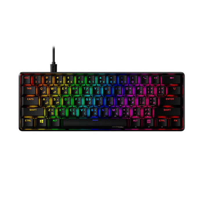 لوحة مفاتيح الألعاب HyperX Alloy Origins 60 Percent Mechanical HX Red (العربية) | 6P6K8AA#A2N