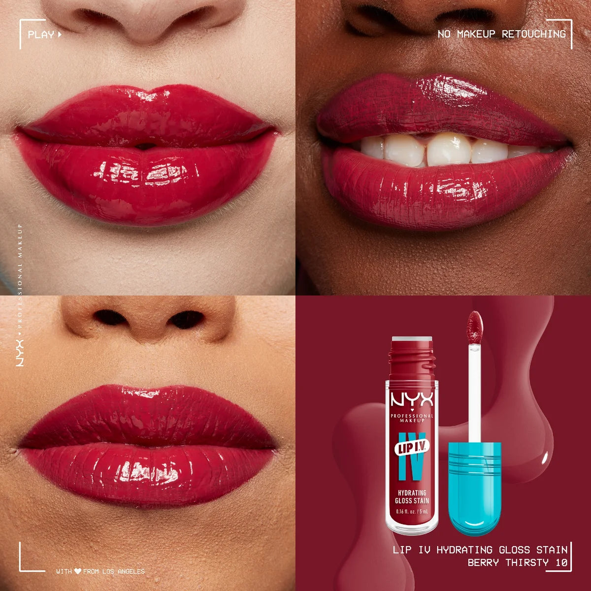 أحمر شفاه NYX Professional Makeup Lip IV Hydrating Gloss Stain