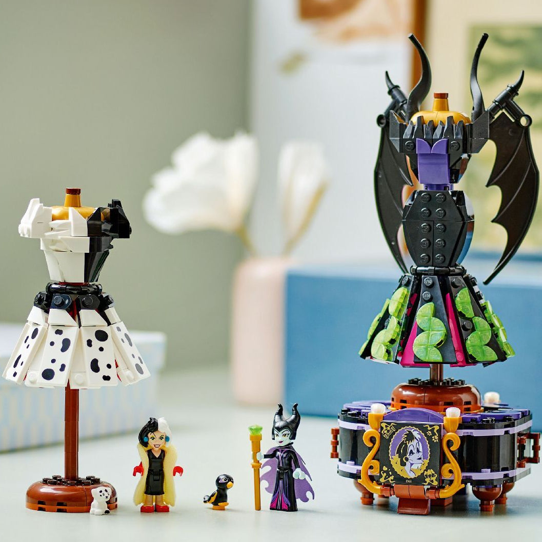 Lego Maleficent's and Cruella De Vil's Dresses