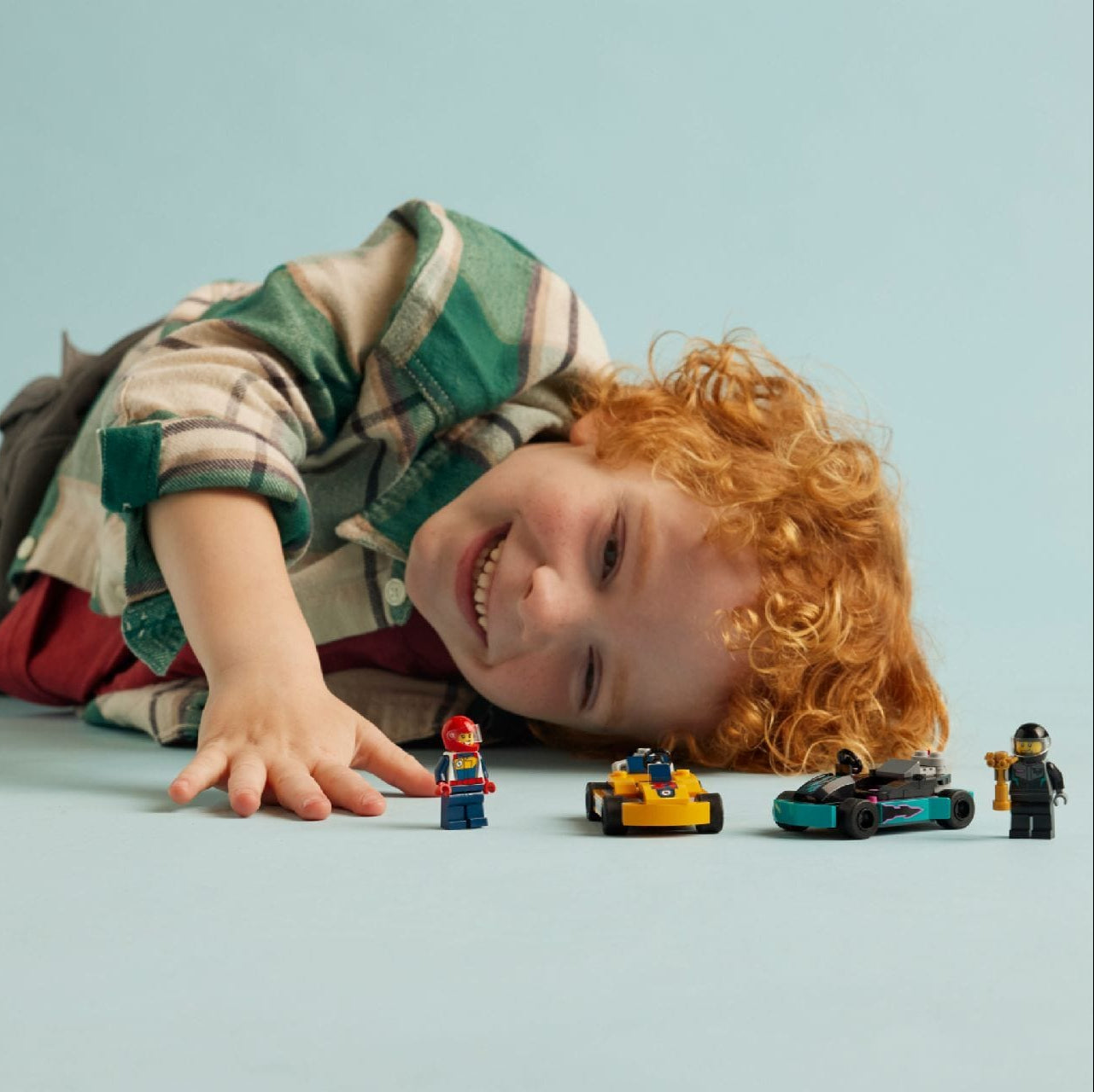 Lego Go Karts and Race Drivers