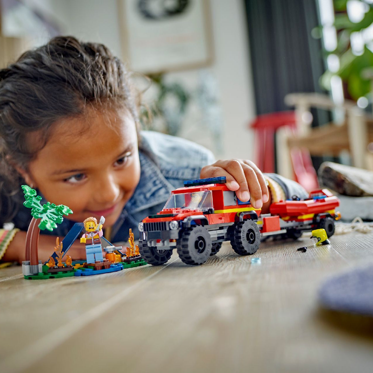 Lego 60412 4x4 Fire Truck with Rescue Boat