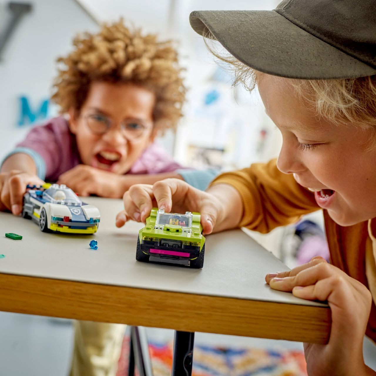 Lego Police Car and Muscle Car Chase