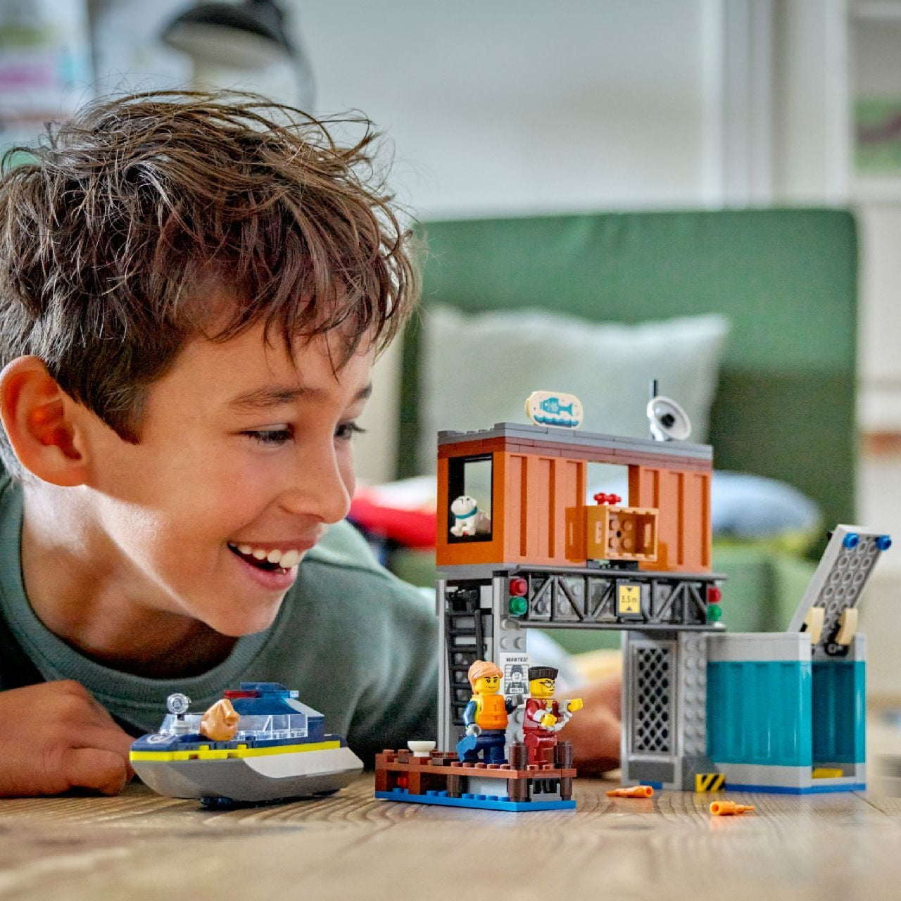 Lego Police Speedboat and Crooks' Hideout