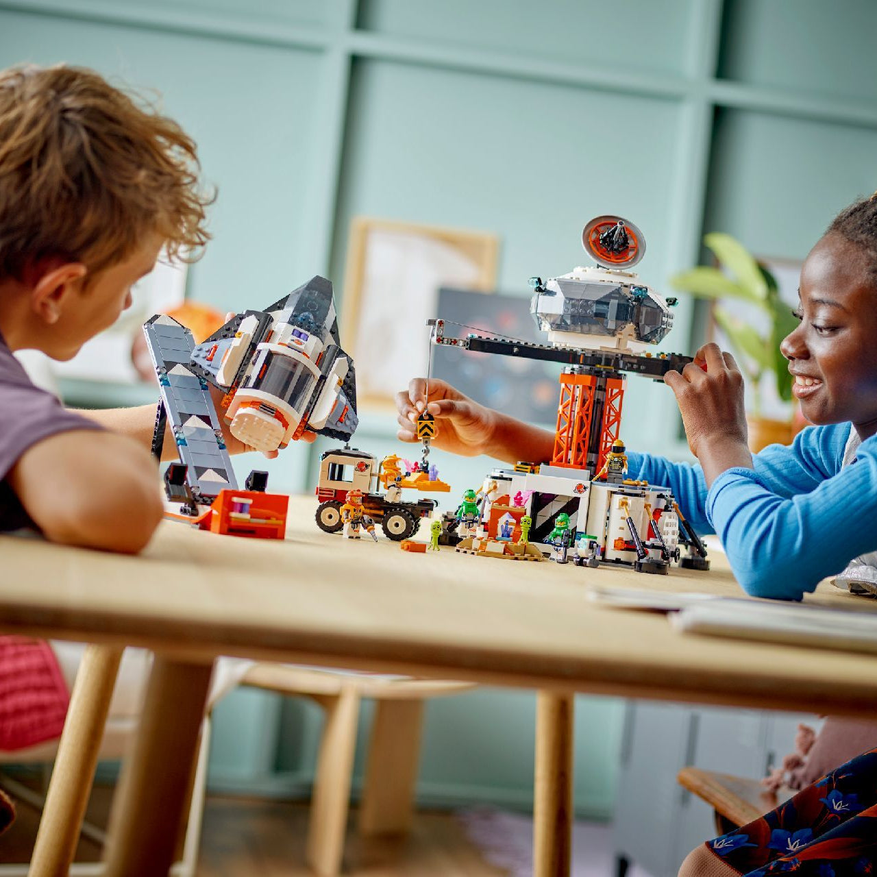 Lego Space Base and Rocket Launchpad