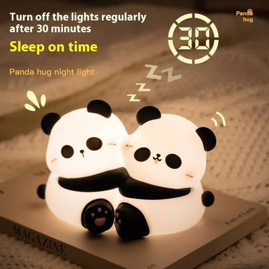Cute Panda Hug Design, LED Light