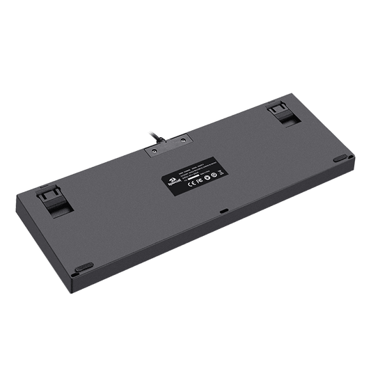 لوحة مفاتيح ألعاب ميكانيكية سلكية Redragon Kumara K552-RGB-2 TKL 75%، مصنوعة من المعدن وABS، لون أسود | K552RGB-2