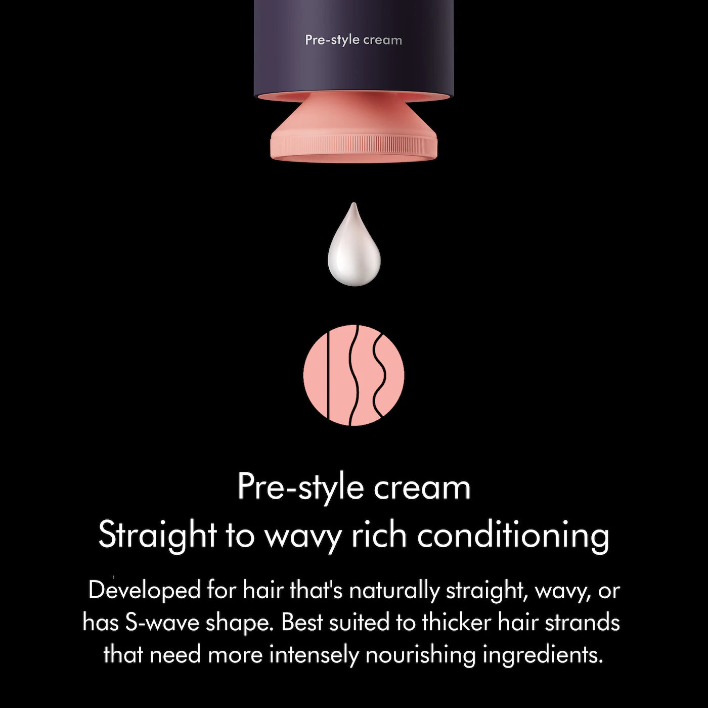 Dyson Pre Style Cream Straight to Wavy Rich 100ml
