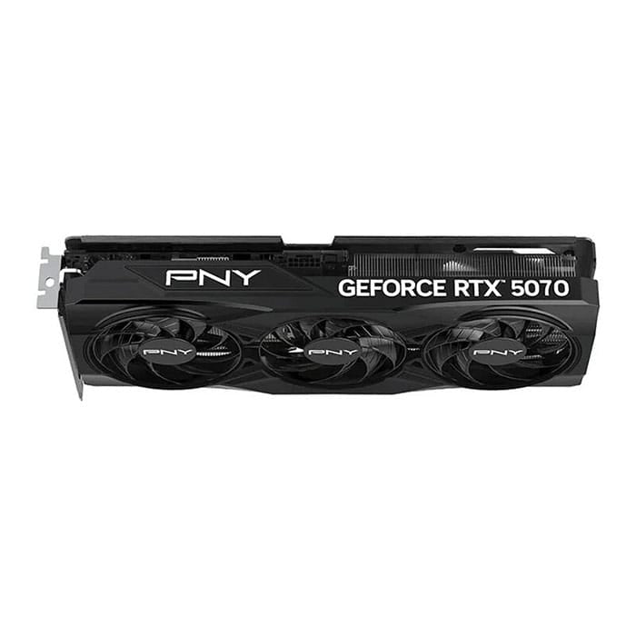 بطاقة رسومات PNY RTX5070 ثلاثية المراوح بسعة 12 جيجابايت | VCG507012TFXPB1-O