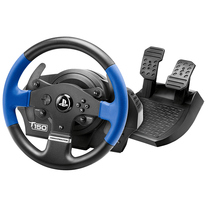 عجلة سباق Thrustmaster T150 Force Feedback، دوران 270-1080 درجة، 13 زرًا للتحكم ولوحة D-Pad | TM-WHL-T150RS