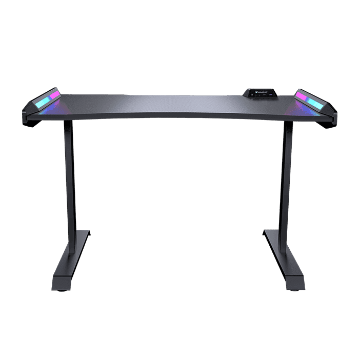 مكتب ألعاب Cougar Mars 120، منفذ USB 3.0 (1)، منفذ USB 2.0 (1)، مقبس صوت 3.5 مم (2) وزر RGB - أسود | CG-DESK-MARS120-BLK