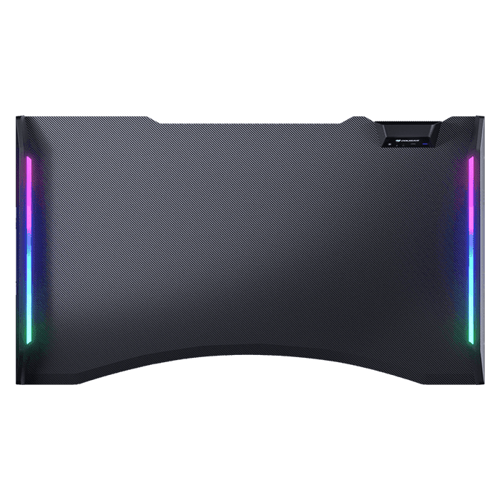 مكتب ألعاب Cougar Mars 120، منفذ USB 3.0 (1)، منفذ USB 2.0 (1)، مقبس صوت 3.5 مم (2) وزر RGB - أسود | CG-DESK-MARS120-BLK