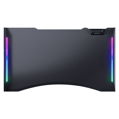 مكتب ألعاب Cougar Mars 120، منفذ USB 3.0 (1)، منفذ USB 2.0 (1)، مقبس صوت 3.5 مم (2) وزر RGB - أسود | CG-DESK-MARS120-BLK