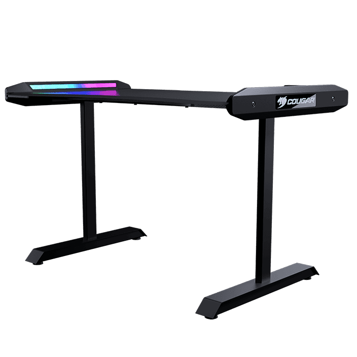 مكتب ألعاب Cougar Mars 120، منفذ USB 3.0 (1)، منفذ USB 2.0 (1)، مقبس صوت 3.5 مم (2) وزر RGB - أسود | CG-DESK-MARS120-BLK