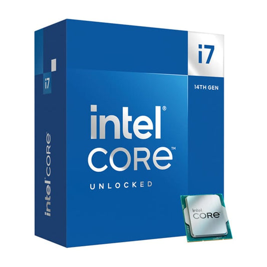 معالج Intel Core i7-14700K، ذاكرة تخزين مؤقتة 33 ميجابايت، بسرعة تصل إلى 5.6 جيجاهرتز، 20 نواة و28 خيطًا | BX8071514700K 