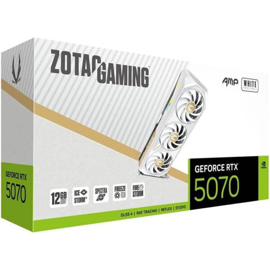 بطاقة رسوميات Zotac RTX5070 AMP Edition - أبيض | ZT-B50700FQ-10P