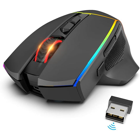 ماوس الألعاب Redragon AXE PRO M814RGB بثلاثة أوضاع اتصال