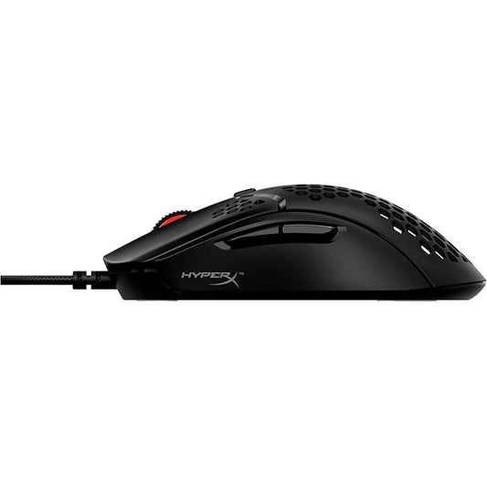 ماوس ألعاب سلكي HyperX Pulsefire Haste، بدقة 16,000 نقطة في البوصة، مستشعر بصري Pixart 3335، اتصال USB، 6 أزرار قابلة للبرمجة، مفاتيح TTC Golden Micro مقاومة للغبار، خفيف الوزن، أسود | ماوس ألعاب سلكي HyperX Pulsefire Haste