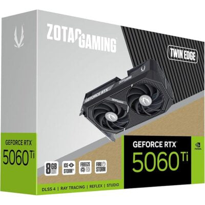 بطاقة رسوميات Zotac RTX5060TI Twin Edge سعة 8 جيجابايت | ZT-B50610E-10M