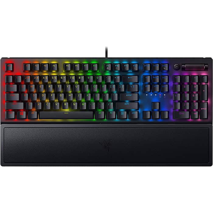 Razer BlackWidow V3 – Green Switch – US – لوحة مفاتيح ألعاب ميكانيكية سوداء مع Razer Chroma RGB 