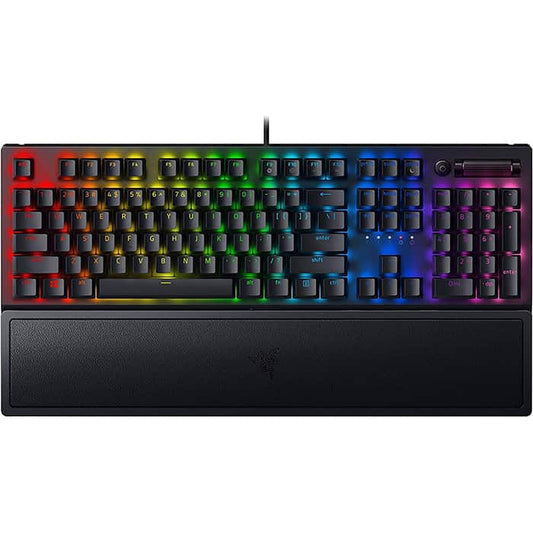 Razer BlackWidow V3 – Green Switch – US – لوحة مفاتيح ألعاب ميكانيكية سوداء مع Razer Chroma RGB 