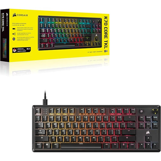 لوحة مفاتيح Corsair K70 Core TKL RGB السلكية