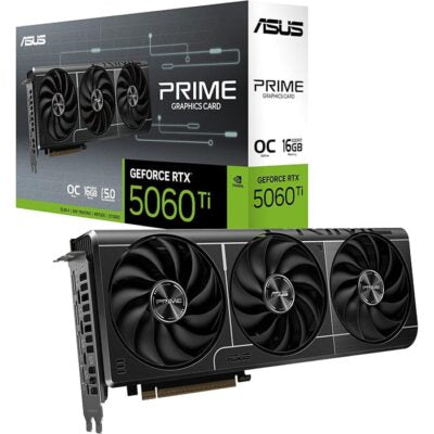 بطاقة رسوميات ASUS PRIME RTX5060TI OC سعة 16 جيجابايت | 90YV0MH2-M0NA00