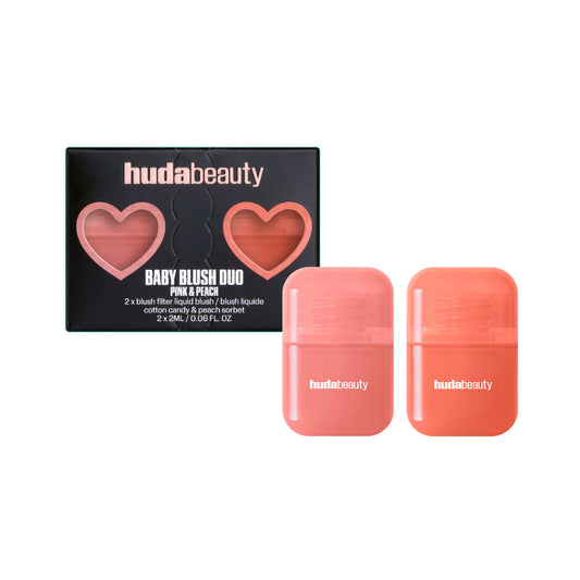 Huda Beauty Baby Blush Duo Pink And Peach