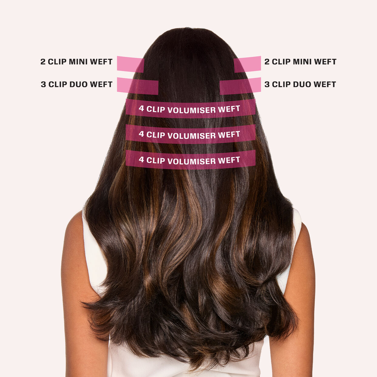 Huda Beauty Beauty Works Barely There Clip ins - Desert Dune
