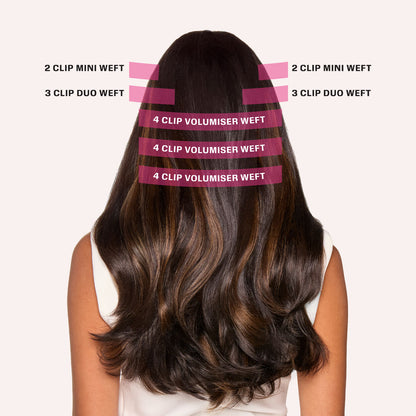 Huda Beauty Beauty Works Barely There Clip ins - Desert Dune