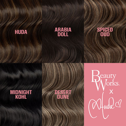 Huda Beauty Beauty Works Barely There Clip ins - Desert Dune