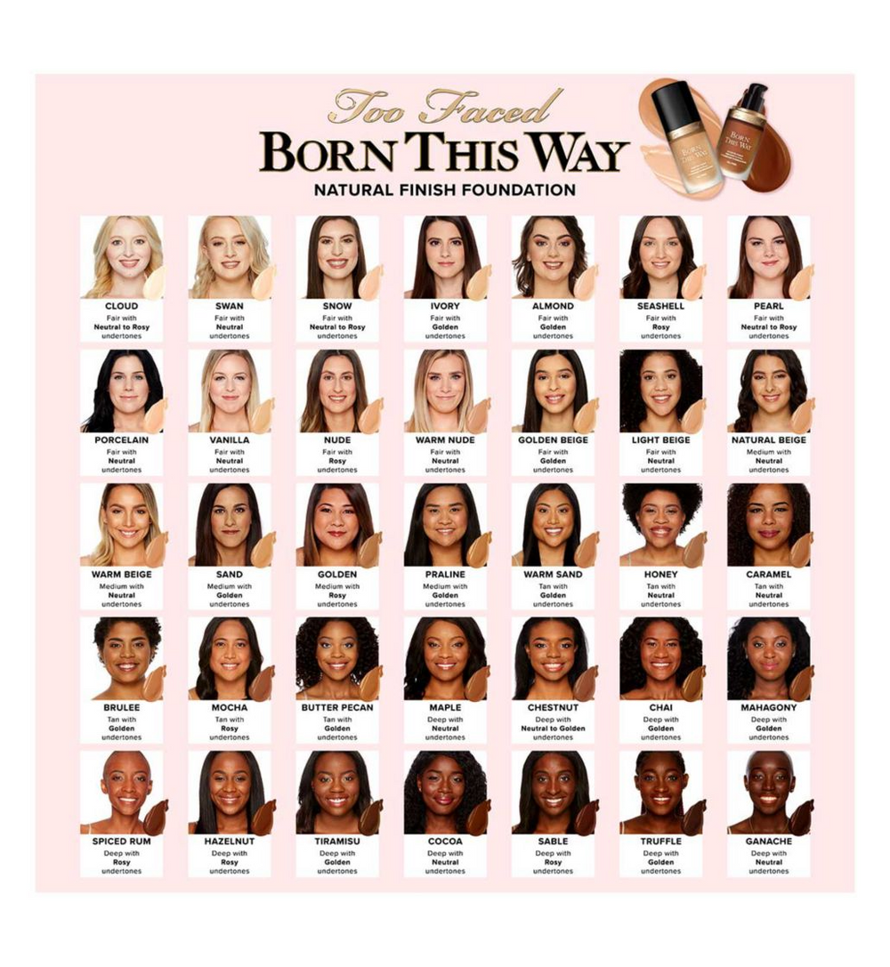 كريم أساس Too Faced Born This Way - تغطية طبيعية وسلسة وواضحة