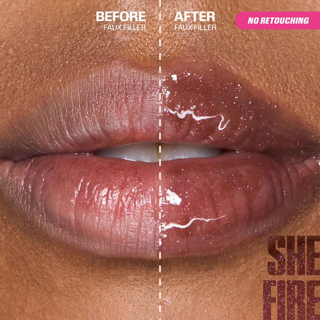 Huda Beauty Icy Nude Faux Filler Lip Gloss