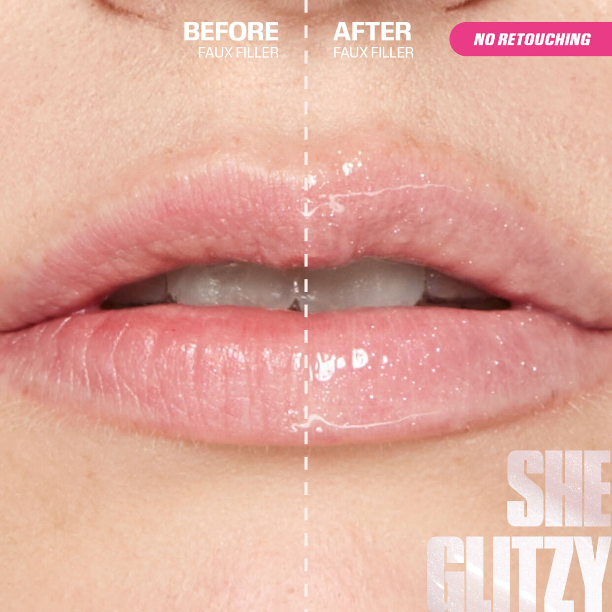 Huda Beauty Icy Nude Faux Filler Lip Gloss