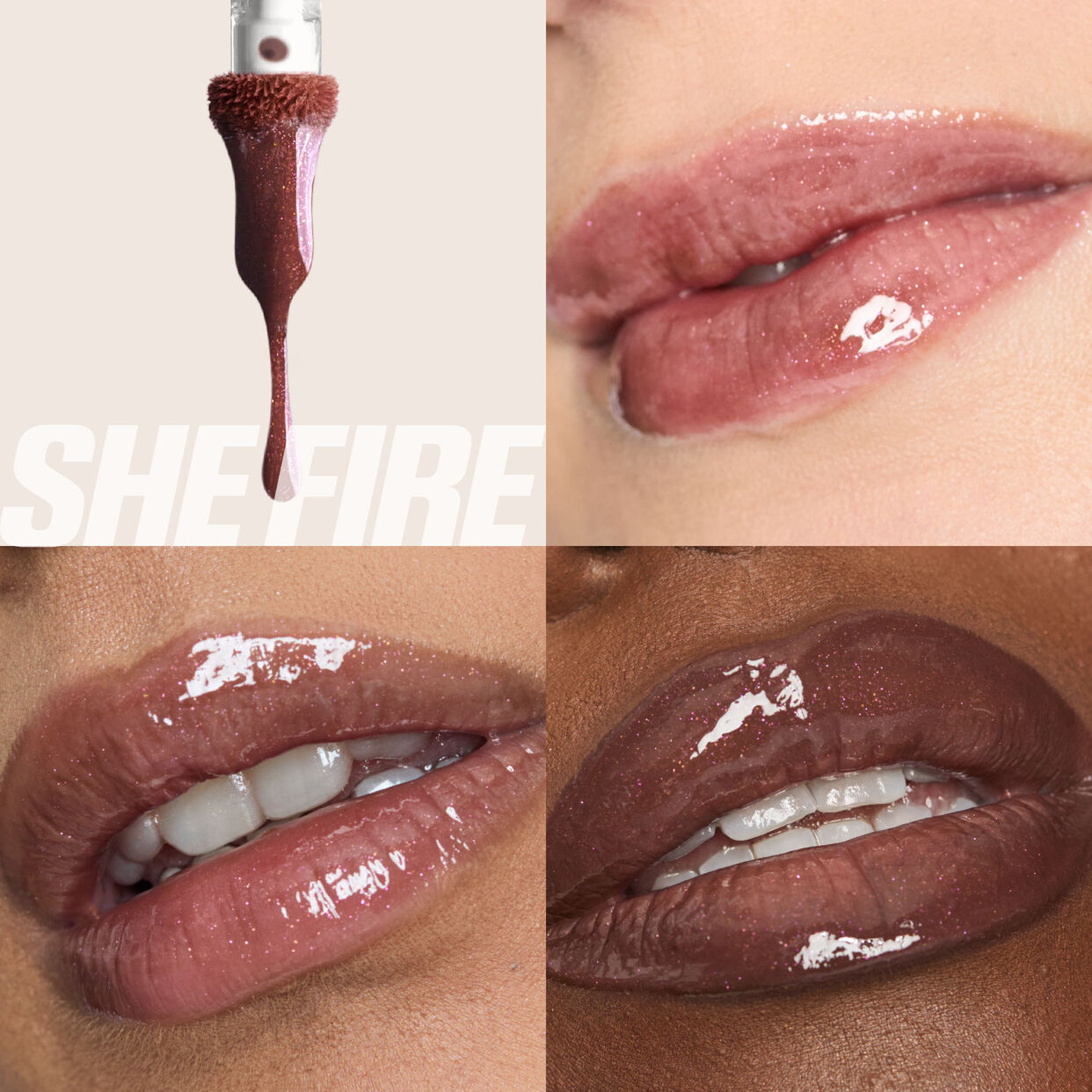 Huda Beauty Icy Nude Faux Filler Lip Gloss